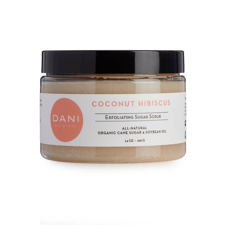 DANI Naturals - Wholesale Body Scrub/Exfoliant - Coconut Hibiscus Sugar Scrub 14oz