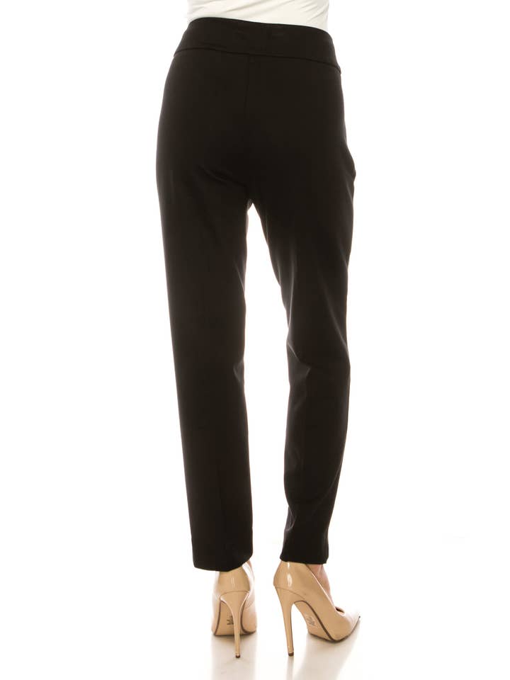 BLACK Zac & Rachel Straight Leg Pull-On Pants for wholesale on Faire