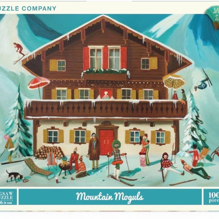 New York Puzzle Company - Wholesale Puzzle - Adult - Mountain Moguls - 1000 Piece Jigsaw Puzzle1