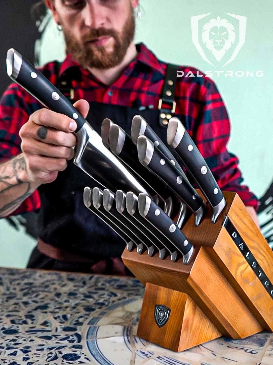 Dalstrong - Wholesale Knife Set - 12-Piece Block Set | Black | Gladiator Series | Dalstrong ©7