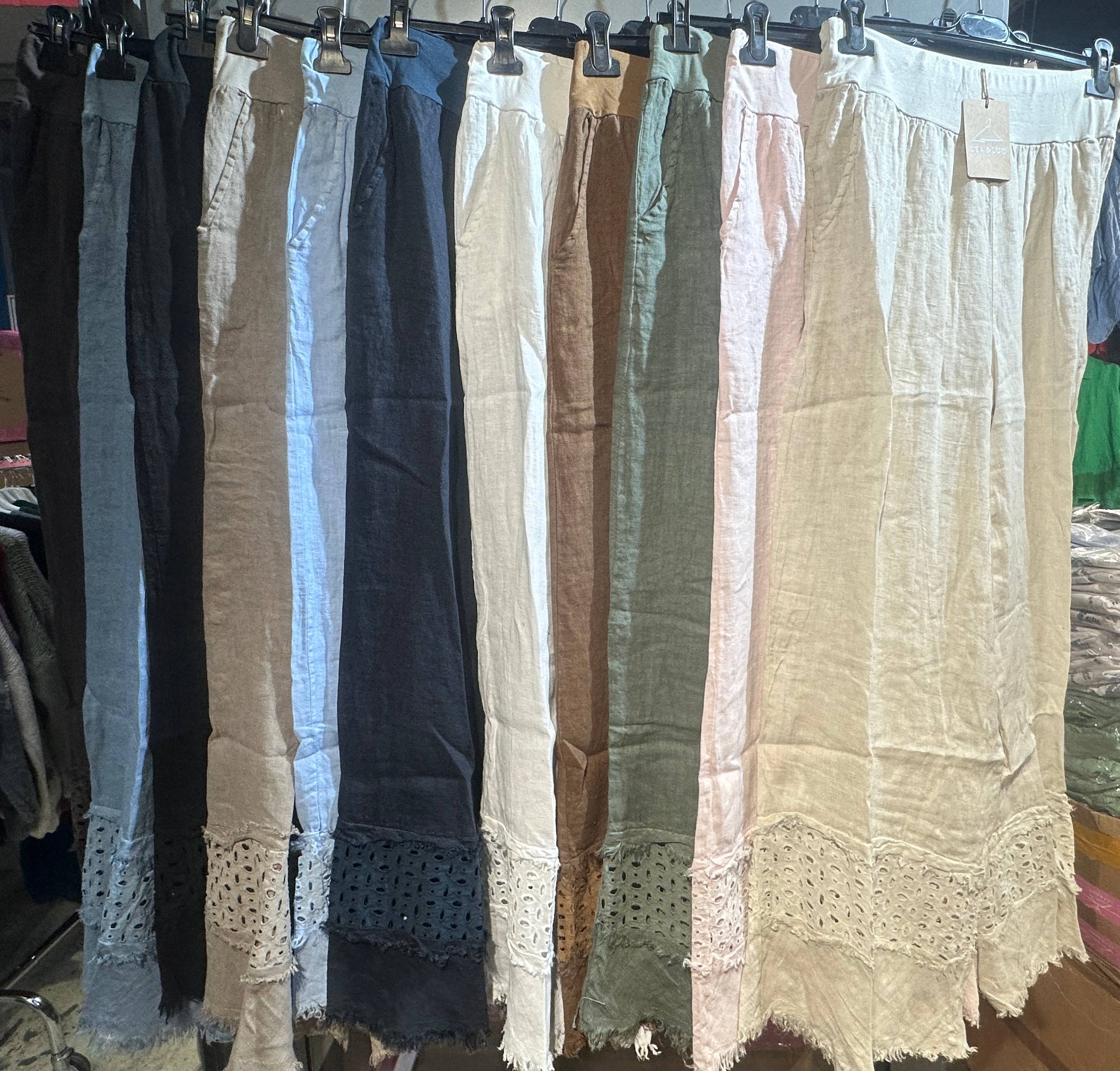 LÉA & LUC - Vendita all'ingrosso Pantalone - Donna - Pantaloni in 100% Lino RIF. 3049035