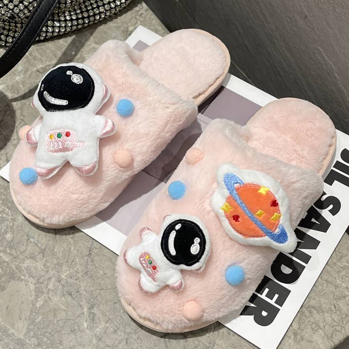 CARTOON SPACE ASTRONAUT HOME COTTON SLIPPERS_CWSHS0381 for wholesale by ACCITY