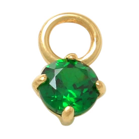 Copia del ciondolo verde pendente in oro giallo massiccio 10 carati per la vendita all'ingrosso da parte di Zahav Jewelry