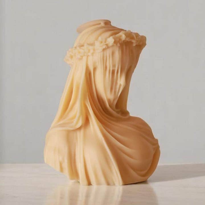 Large Veiled Lady Candle for wholesale by Agaboo Candle
