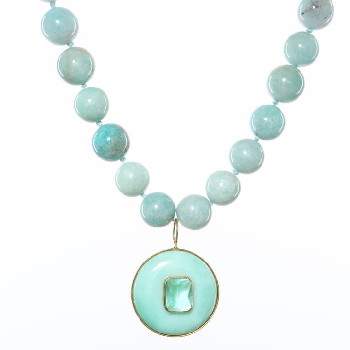 Chrysoprase Hängsmycke Halsband för wholesale av Rachel Reinhardt