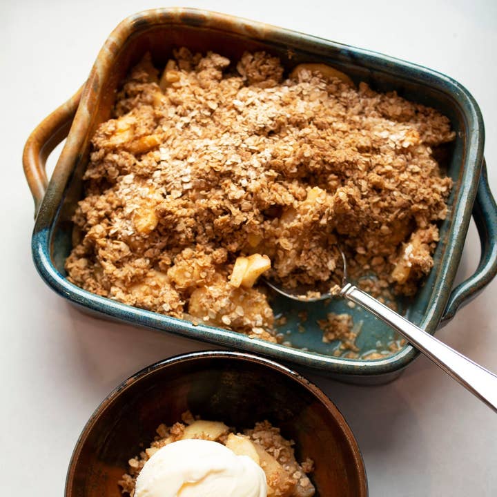 Baking Dish In Joe's Blue (7.5 x 6.5 x 2.75") for wholesale by Clay Coyote