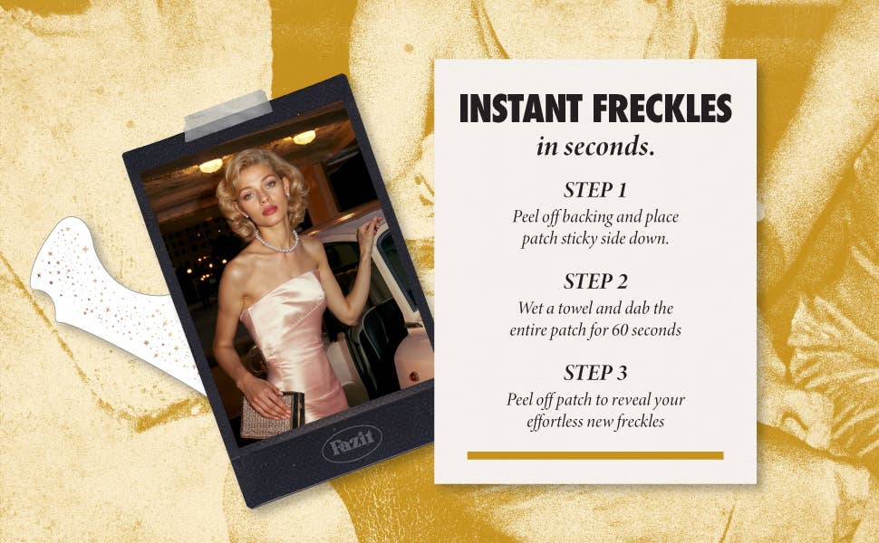 Fazit – wholesale Temporary tattoo – Gold Glitter Freckles Makeup Patches8