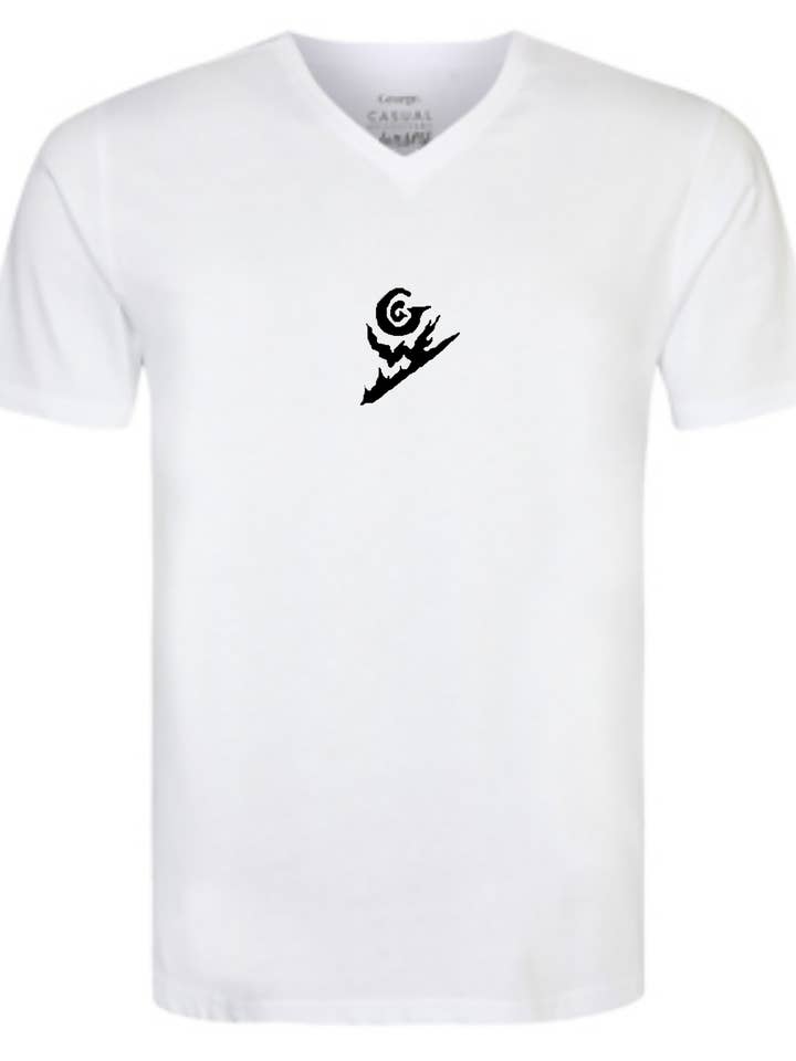 T-shirts à col en V Blaze Streak pour hommes pour la vente par Gods of Gridiron War