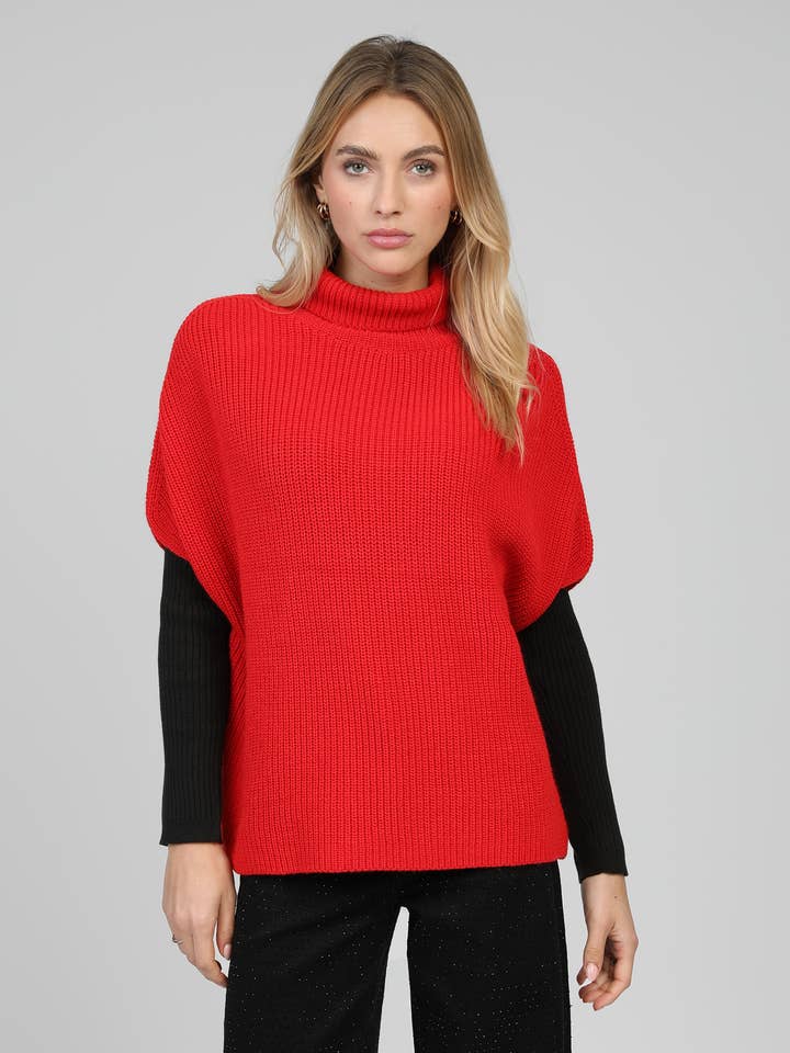 RED LEPONY SWEATER for wholesale by An'ge