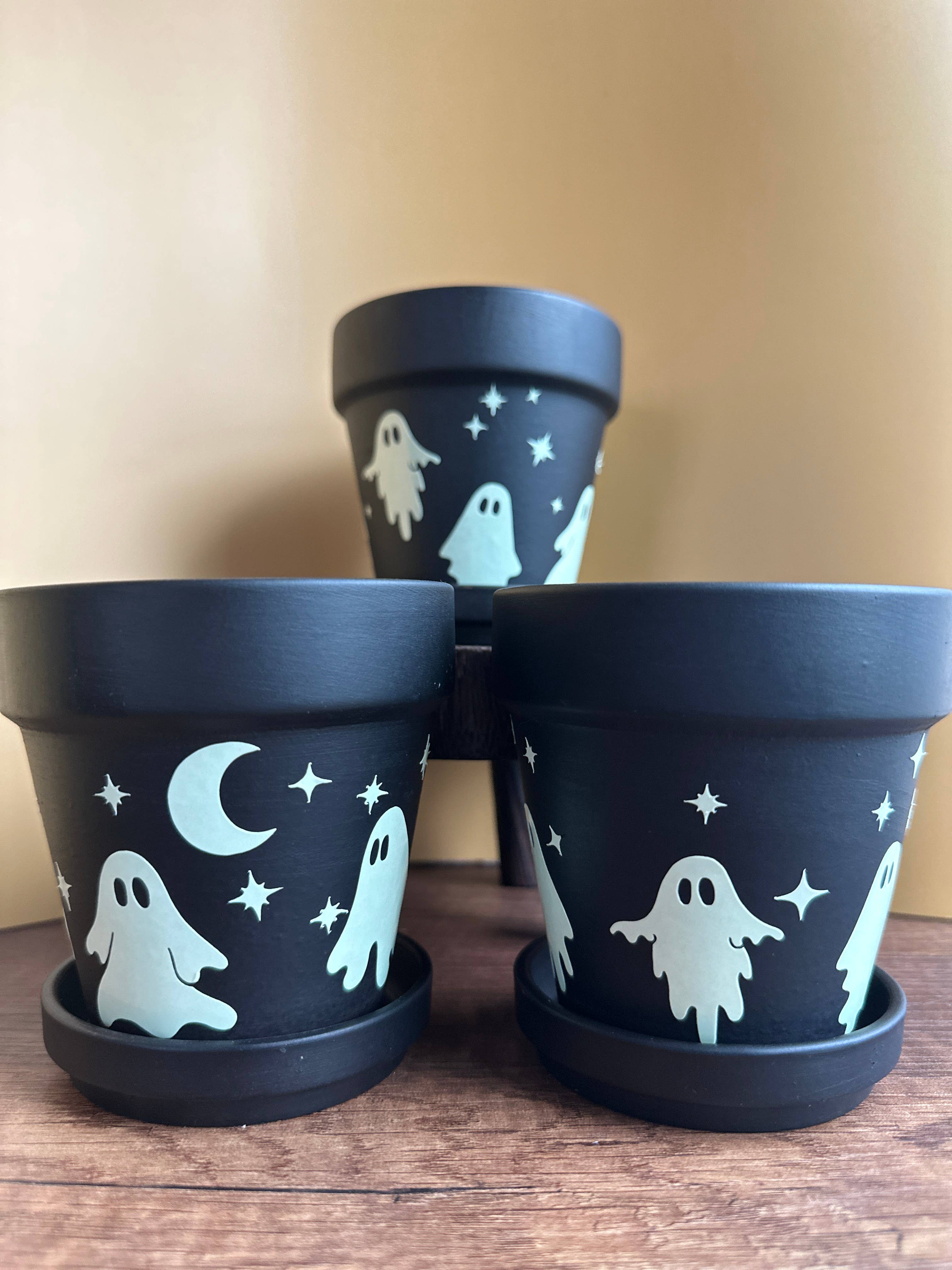 Peach Tree Design Shop – Großhandel Blumentopf – Im Dunkeln leuchtendes Pflanzgefäß, Halloween-Pflanzgefäß, Geister-Pflanzgefäß8