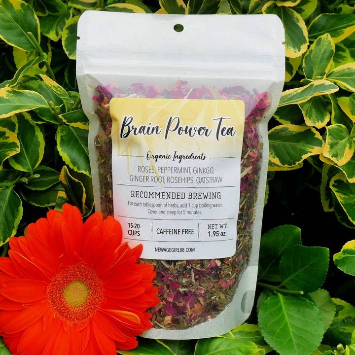 The Healing Sanctuary - Wholesale Loose Tea - Brain Power Tea Organic Herbal Loose Tea