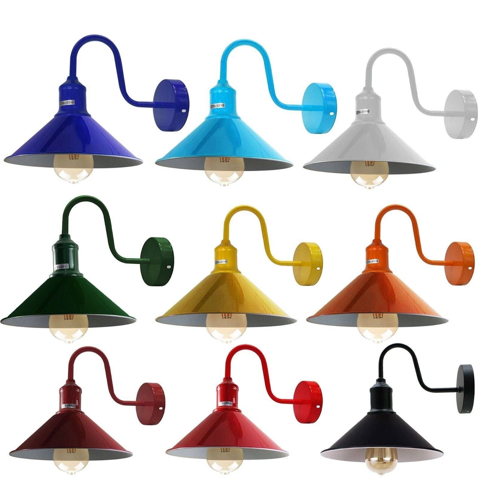 Ledsone – wholesale Sconce – Vintage Retro Industrial Wall Light Shade Metal Lampshade Sconce Wall Lights-40804