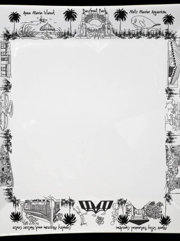 Sarasota Large Square Platter for wholesale by The Dish