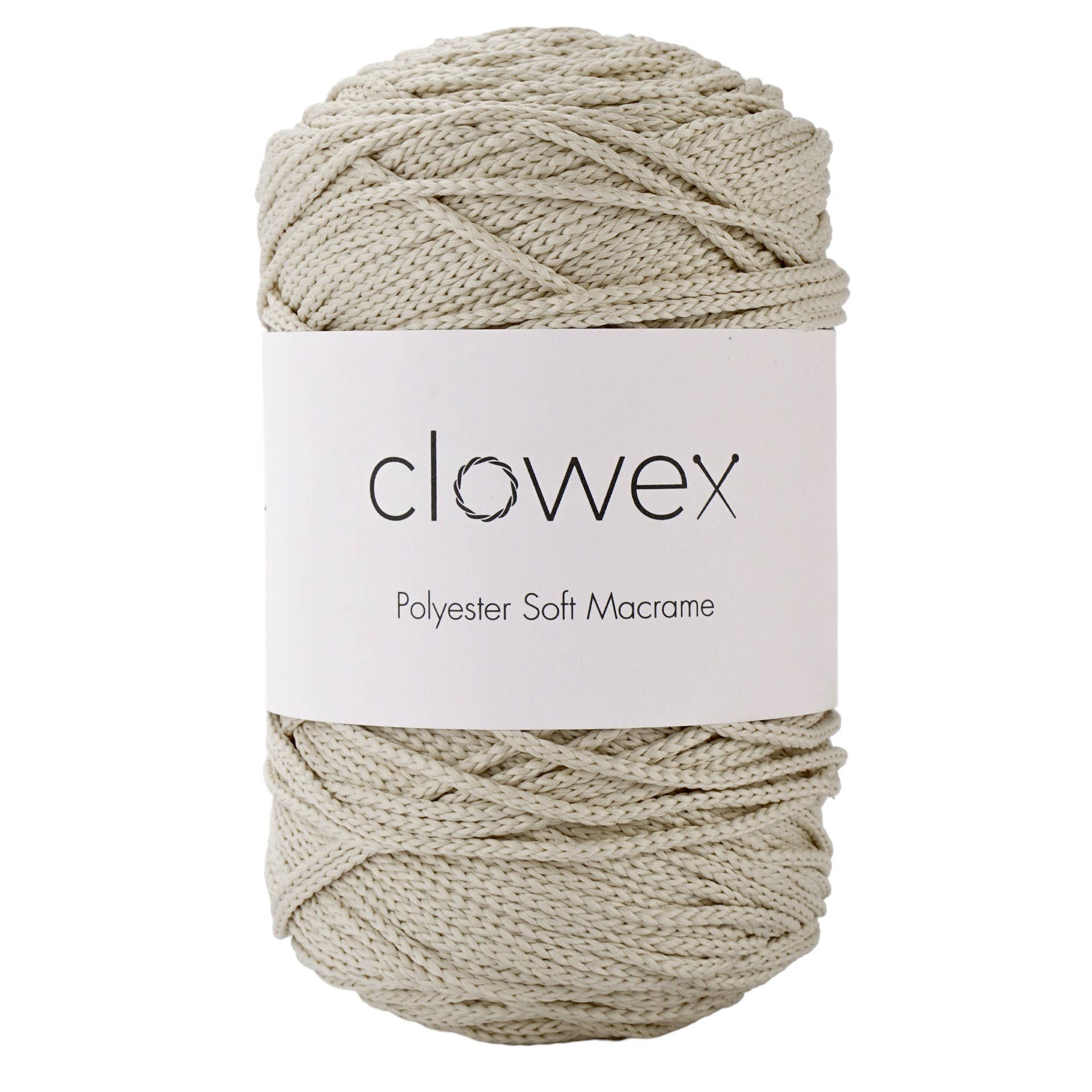 Clowex Textile LLC - Vente Fils à tricoter - Corde Macramé Douce en Polyester 2,5 mm, Fil de Corde Tressé Coloré57