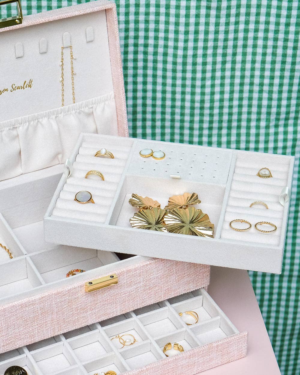 Maison Scarlett – wholesale Jewellery box/organiser – Denise linen jewelry box6