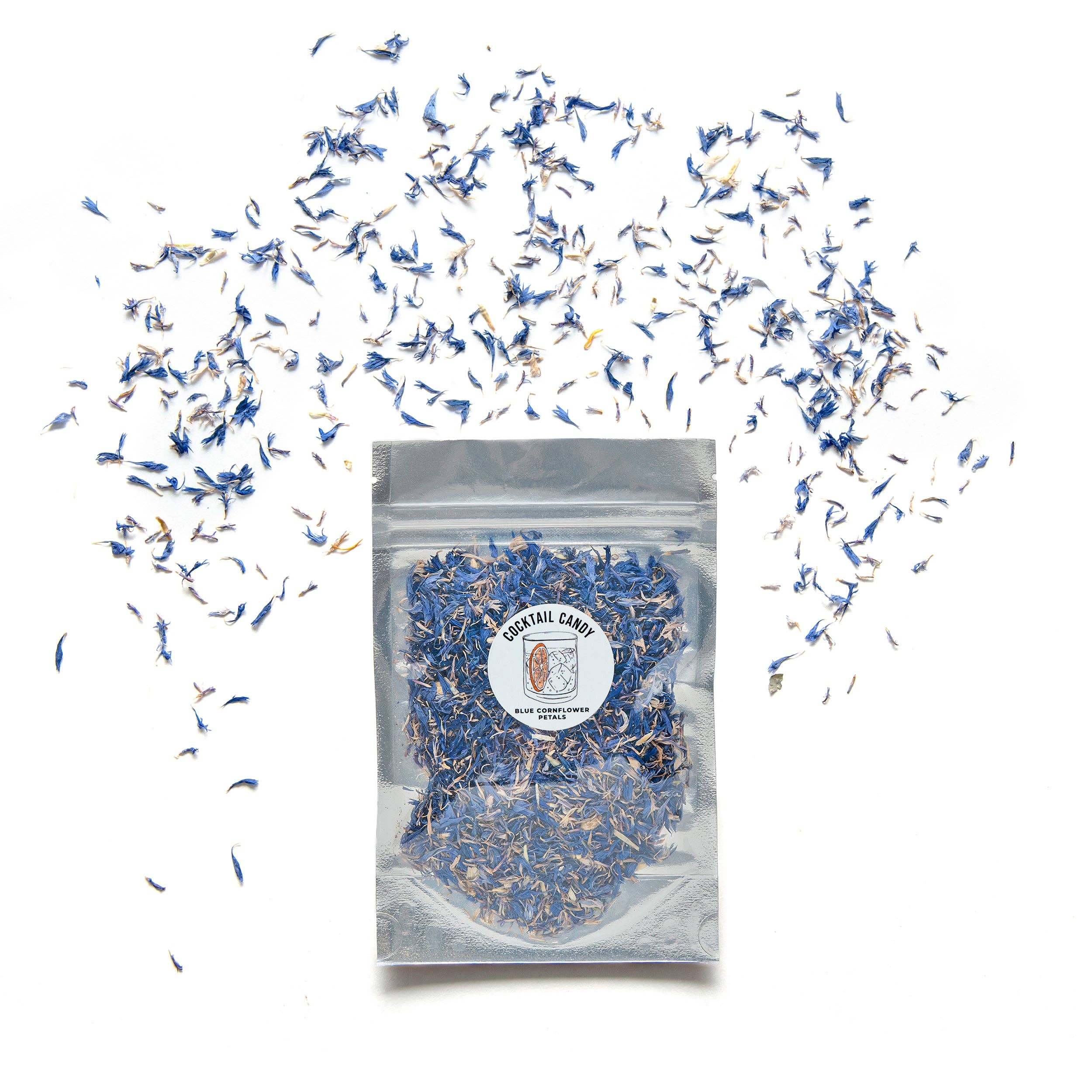 Cocktail Candy - Wholesale Dried/pressed flowers - Edible Flowers - Cocktail Candy Blue Cornflower