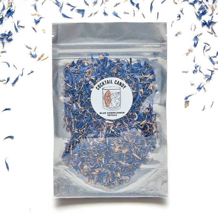 Cocktail Candy - Wholesale Dried/pressed flowers - Edible Flowers - Cocktail Candy Blue Cornflower0