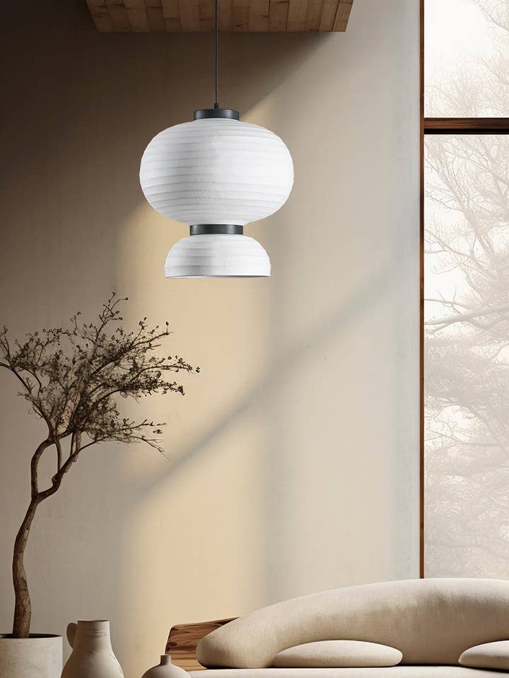 Solar Soft Touch Hvid Knudet Pendel Lysekrone 40X41 Cm | Moderne Dekorativ Belysning Til Hjem & Hoteller for engroshandel hos HEKA LIGHTING & TRADING LTD