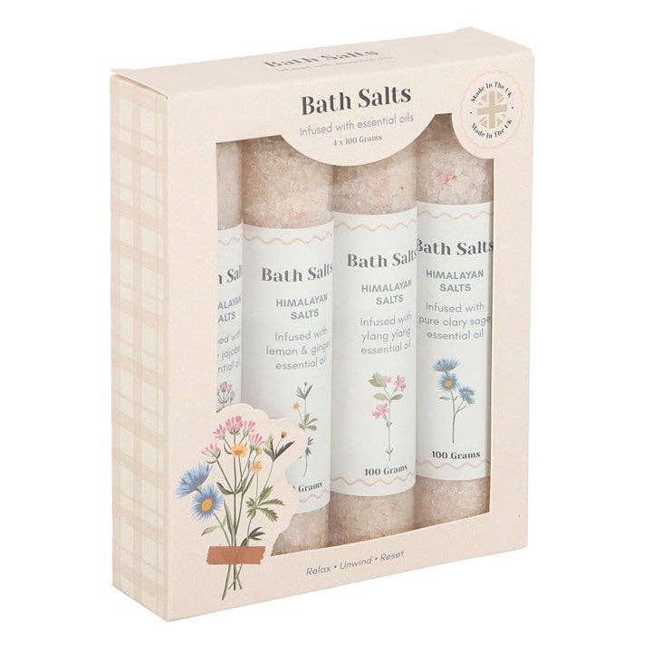 Something Different Wholesale - Wholesale Bath Salts - Floral Bath Salt Gift Set