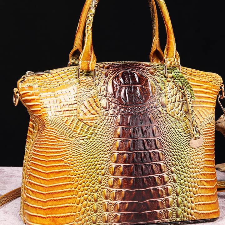 BAGS-2-SLAY - Wholesale Top handle bag – women's - Gradient PU Leather Handbag8