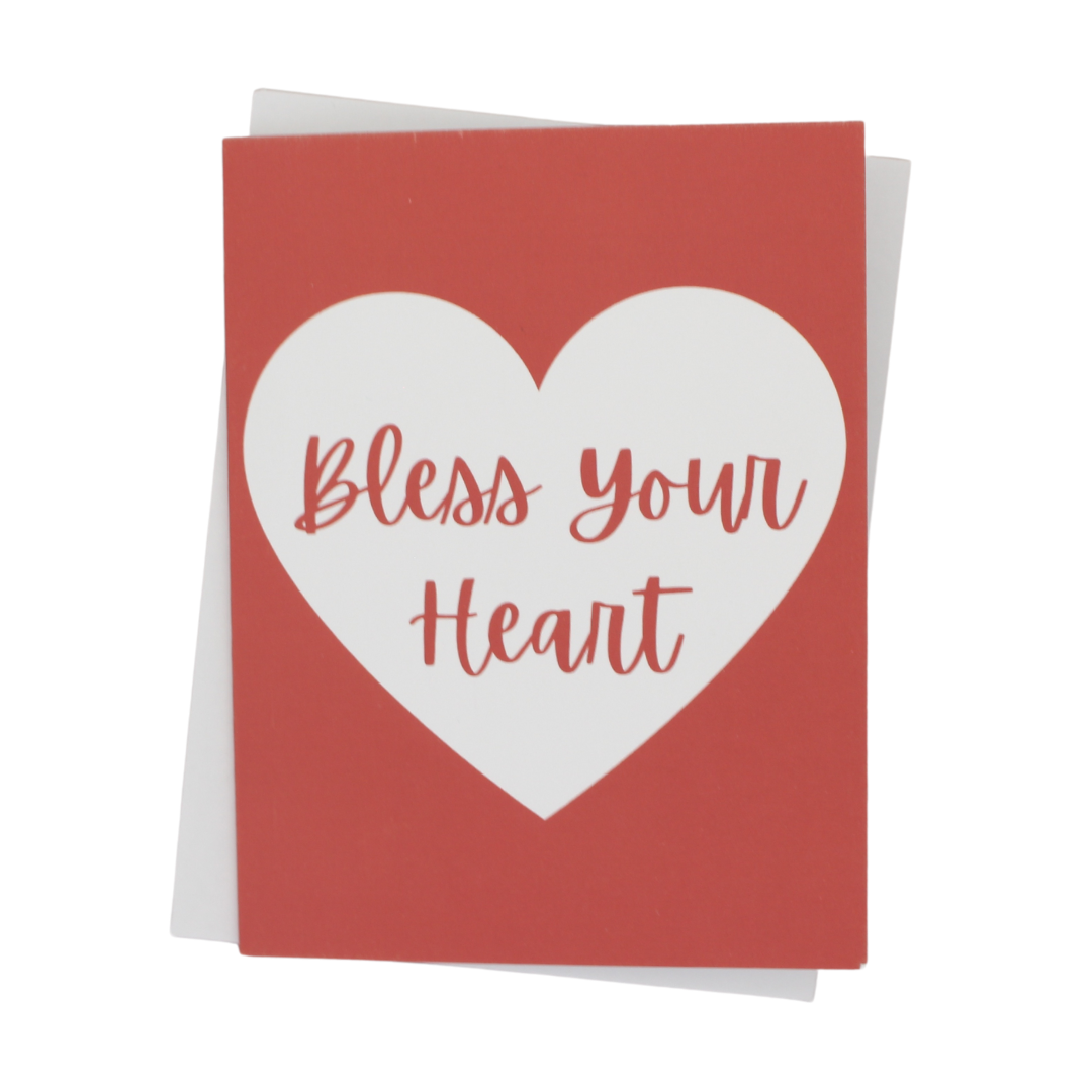 Front Porch Design Co. - Wholesale Valentine's Day Card - Bless Your Heart Individual Greeting Card0