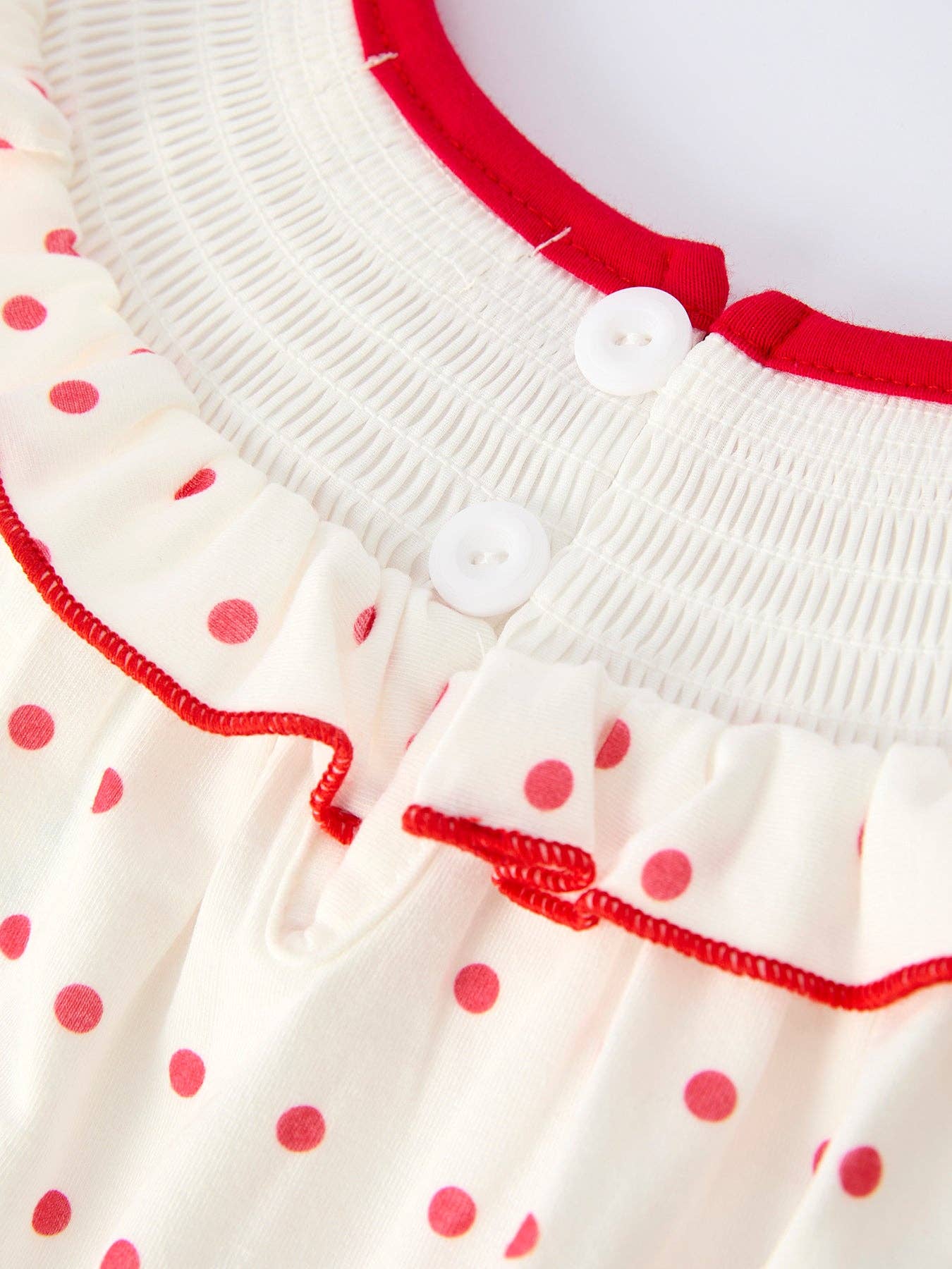 Rylee Faith Designs - Wholesale Dress - Kids - Valentine's Day Polka Dot Girls' Dress with Smocking Embroidery4