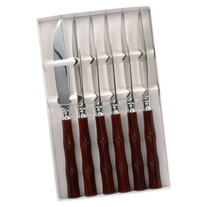 Byblos Stile Bambù - Set Di 6 Coltelli Da Bistecca per la vendita all'ingrosso da parte di Capdeco