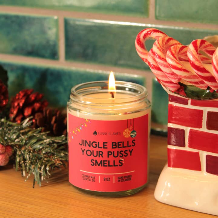 Funny Flames Candle Co - Les Creme - Wholesale Jar/Filled Candle - Holiday 2025 Best Sellers Collection 9oz Candles40
