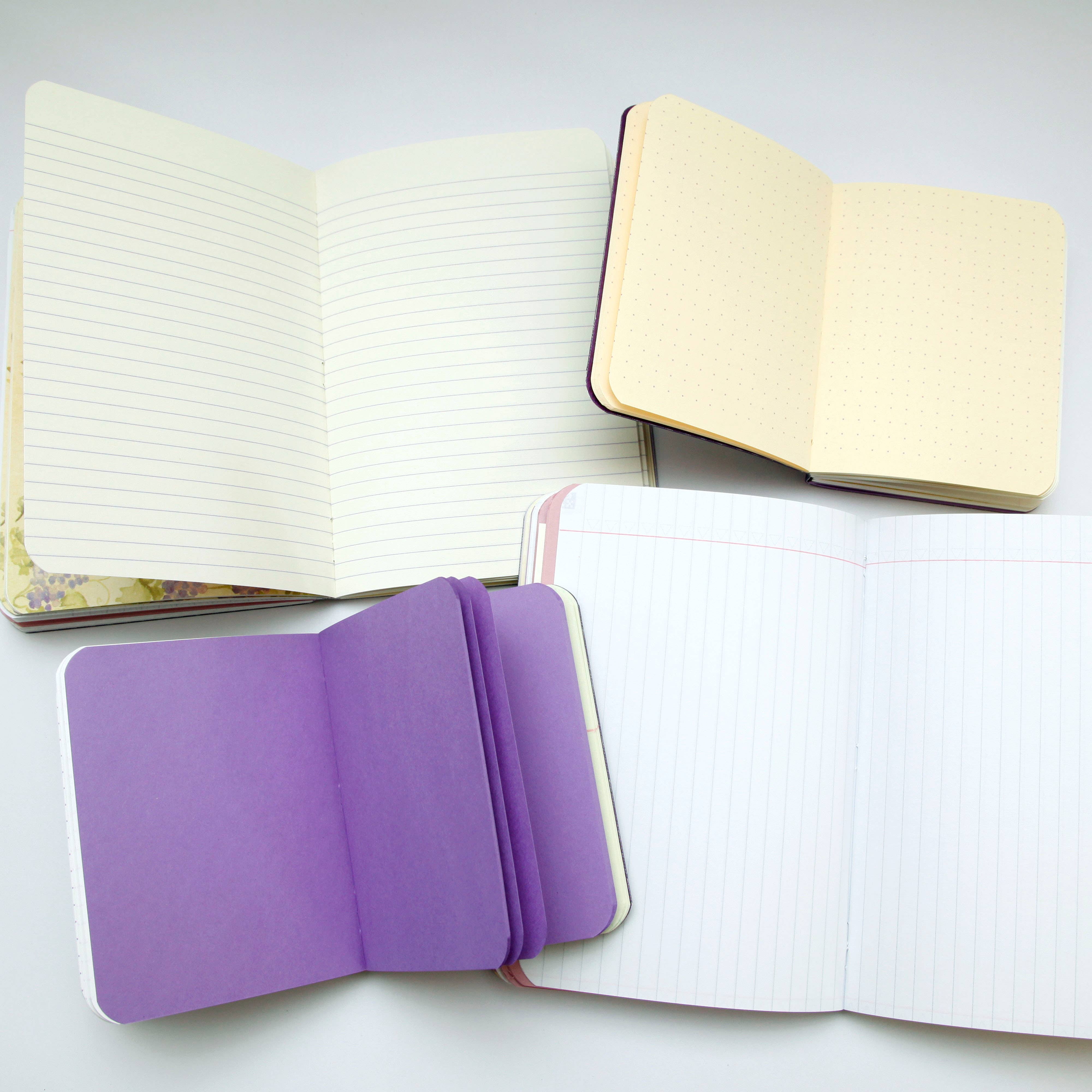 Original Brooks - Wholesale Notebook - Purple Handsewn Notebook with Assorted Paper6