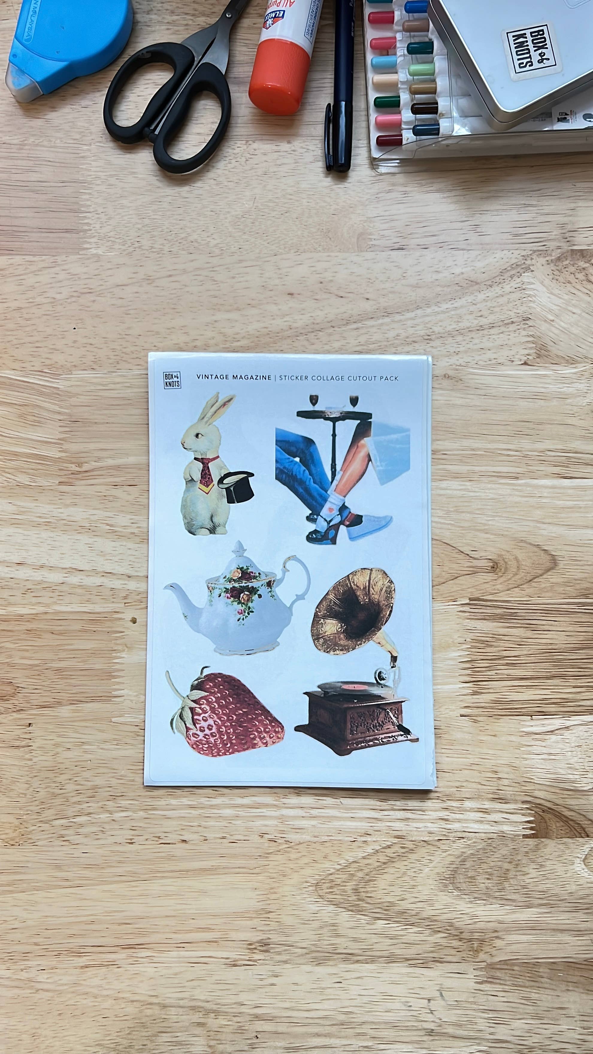 BOX OF KNOTS - Wholesale DIY Craft Kit - THE VINTAGE MAGAZINE COLLECTION | JOURNAL KIT11