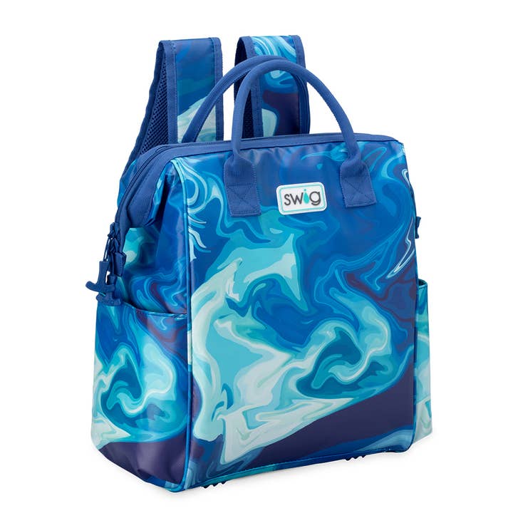 Blue Lagoon Packi 24 Backpack Cooler for wholesale by Swig Life