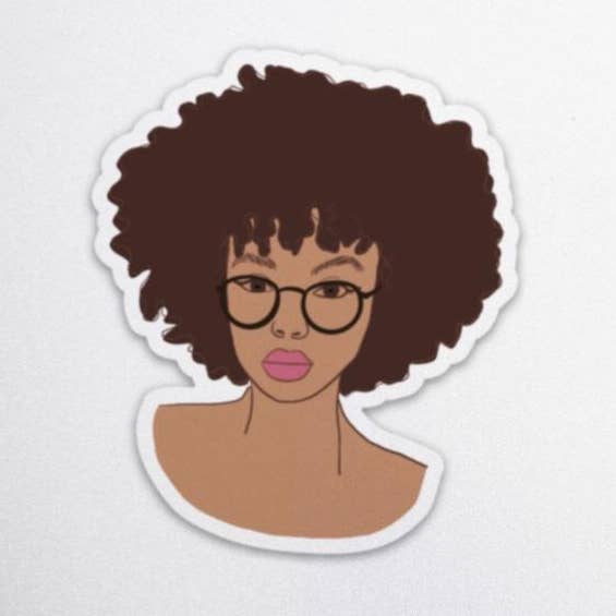 Afro Stickers for wholesale by Shea Design