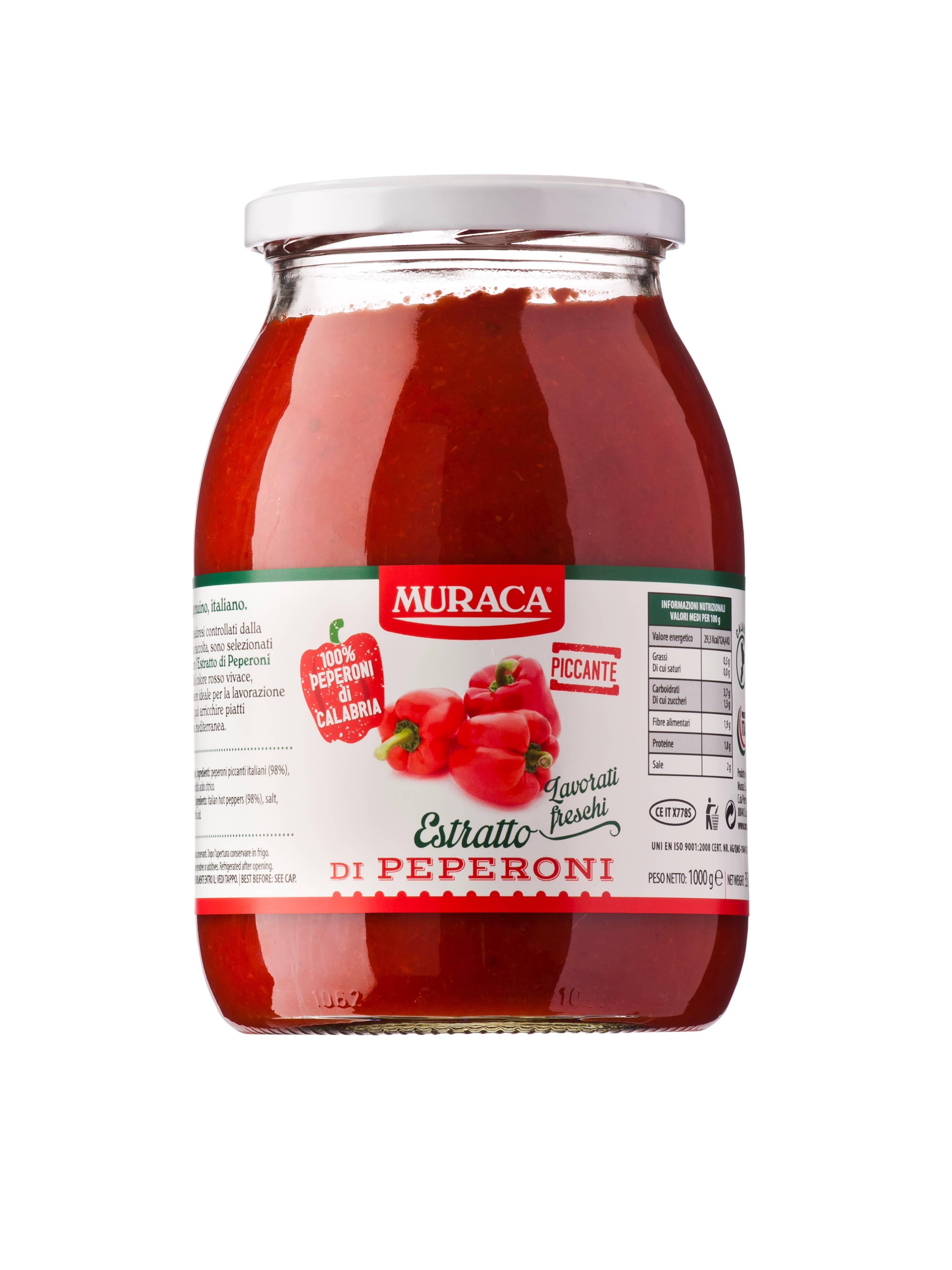 Muraca srl - Vente Sauces piquantes - Extrait de Piment Épicé - 1062g0