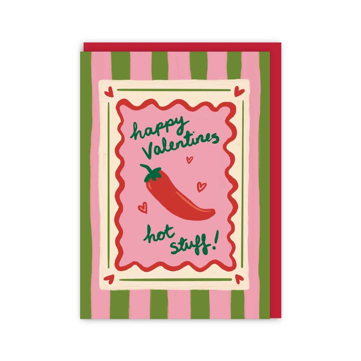Hot stuff Valentine's Card for wholesale by In Real Life