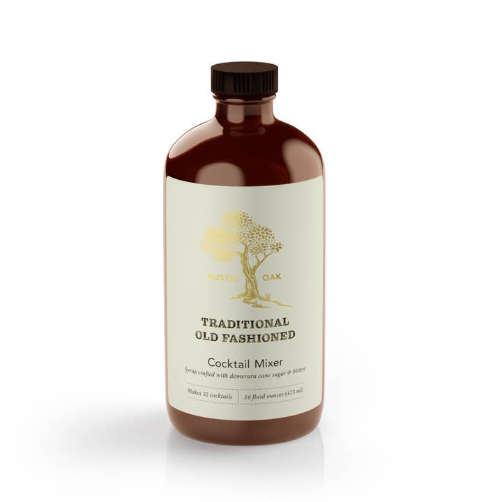 Rustic Oak - Wholesale Cocktail Mix/Syrup - Traditional Old Fashioned Cocktail Mixer 8oz4