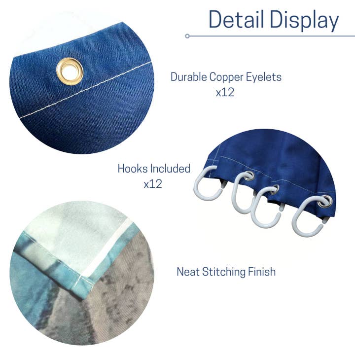 InkDifferent Studio – wholesale Duschdraperi – Tranqility duschdraperi med månmotiv4