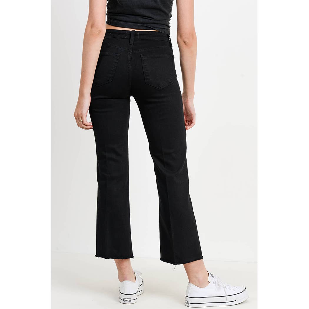 L.T.J Letter to Juliet - Wholesale Pants - Women's - LP147-SICILY SCISSOR CUT WITH CREASE LINE-BLACK2