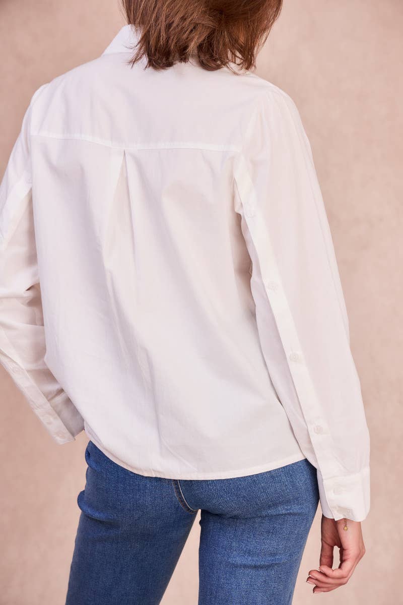 Calie Paris – Camisa com botões no colarinho – Mulher por atacado – Camisa ARIANNE – Clássica com sofisticação sutil4