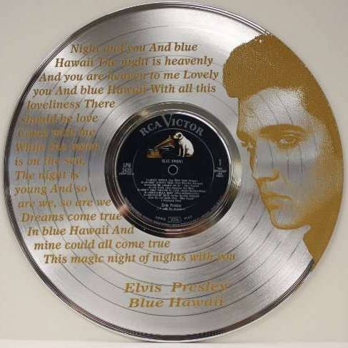 Elvis Presley Platinum Lp Record Clad 12in Gold Lp Record La for wholesale by Gold Record Outlet