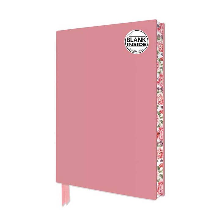 Baby Pink Blank Artisan Notebook (Flame Tree Journals) by for wholesale by Simon & Schuster