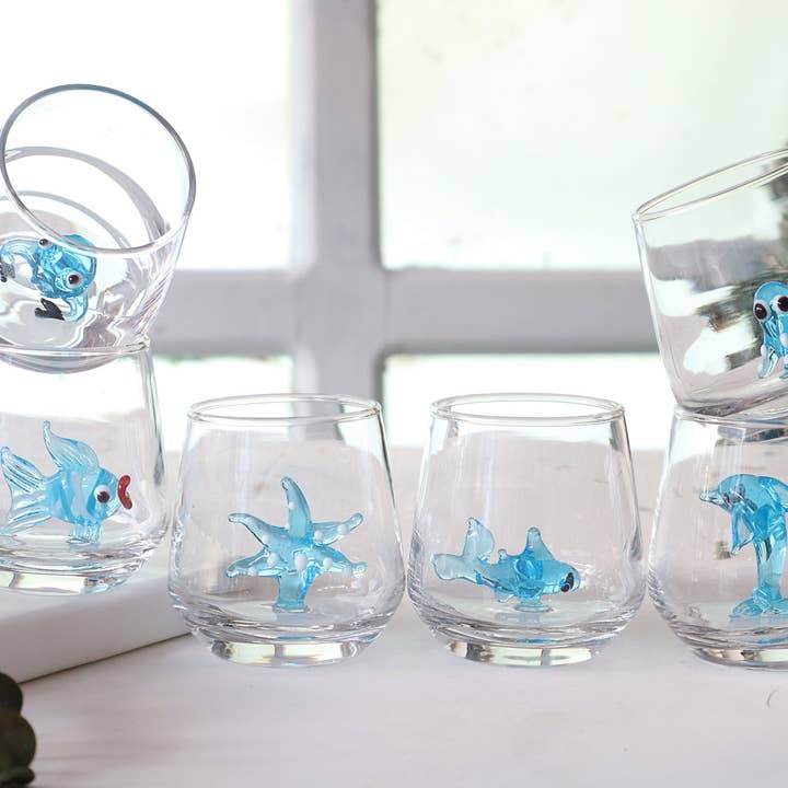 Sea Animal shot glasses set, barware, cocktail party, wed... for wholesale by Adamodart