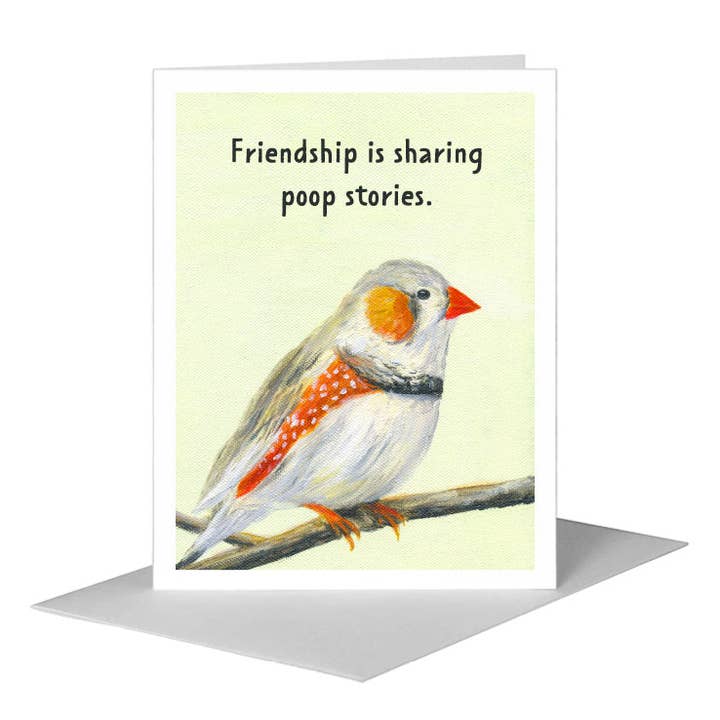 Songbird Finch, Greeting Card (#8316J) for wholesale by Printed Canvas