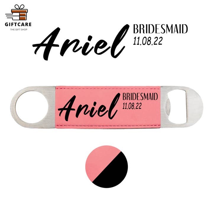 Oferta de Abertura de Garrafas Personalizadas por atacado de Laser Leatherette