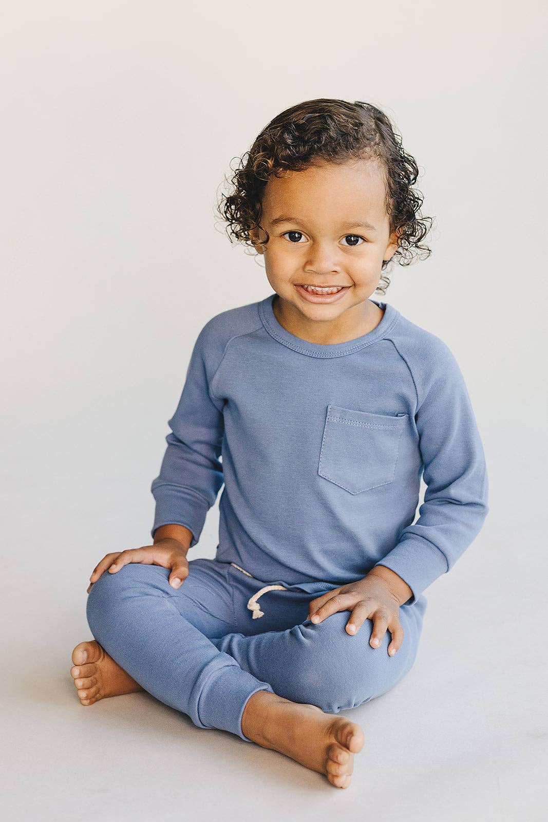 Lucky Panda Kids - Venta al por mayor Conjuntos de ropa cómoda - Niños - Conjunto de descanso | Azul océano13