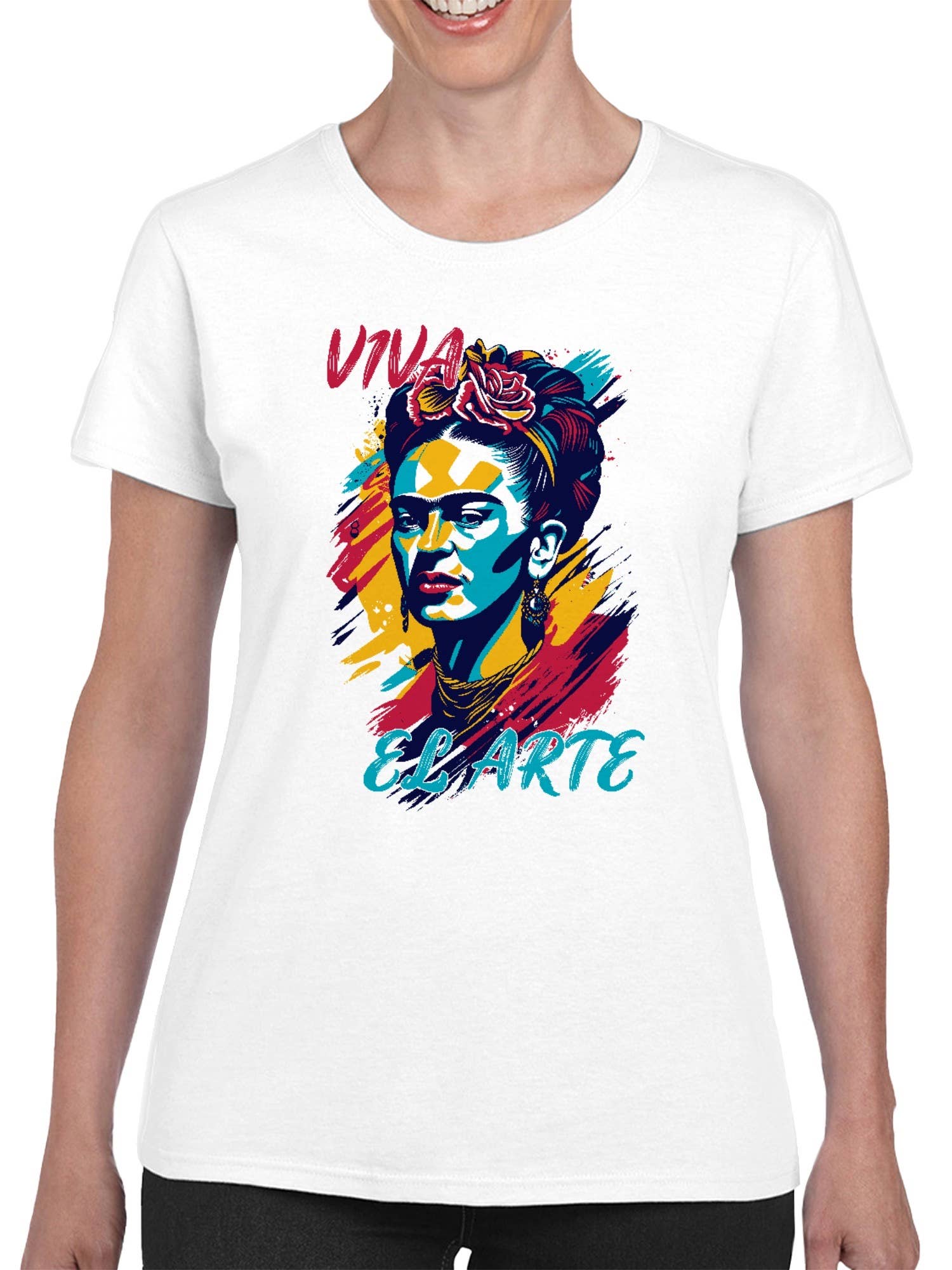 Swift Retail - Wholesale T-Shirt (Graphic) - Women's - Vibrant Art Tribute  Women's T-Shirt5