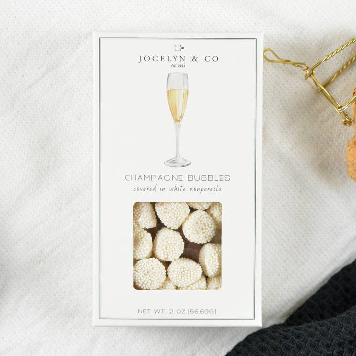 Champagne Bubbles Candy for wholesale by Jocelyn & Co