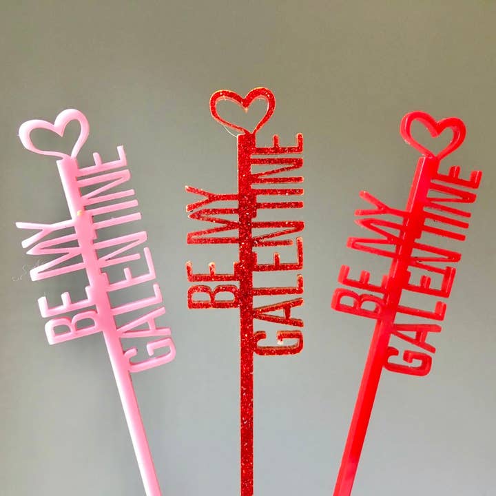Galentine Stir Sticks for wholesale by Atomic Kraftworks