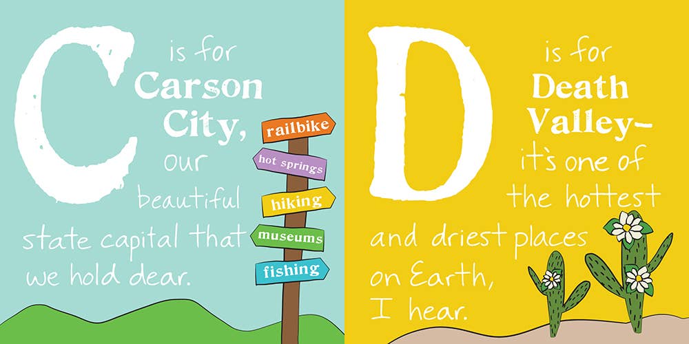 Sourcebooks - Wholesale Baby & Toddler Book (0-2) - ABCs of Nevada 2