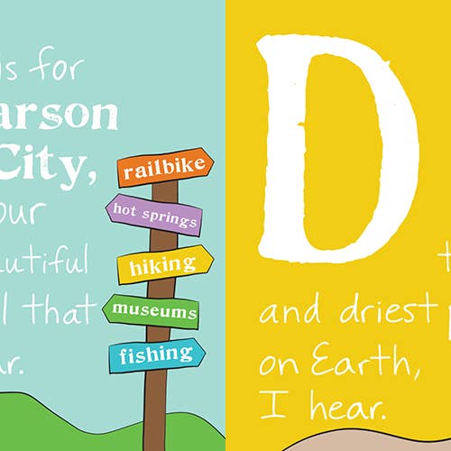 Sourcebooks - Wholesale Baby & Toddler Book (0-2) - ABCs of Nevada 2