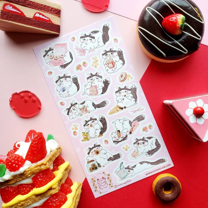 STICKII - Venta al por mayor Pegatina - Hoja de Pegatinas de Hora de Merienda Atrevida